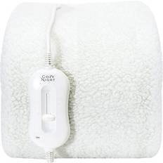 Cozy Night Electric Luxury Fleece Material Blankets White