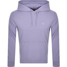 Hugo Boss Wetalk Hooded Sweatshirt with Logo Patch - Purple