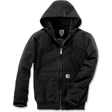 Carhartt Men - Outdoor Jackets - XL Carhartt Men's Loose Fit Washed Duck Insulated Active Jacket - Black