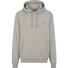 Hugo Boss Wetalk Hooded Sweatshirt with Logo Patch - Medium Grey