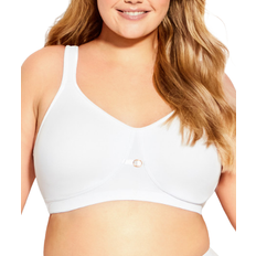 Avenue Soft Caress Bra Plus Size - White