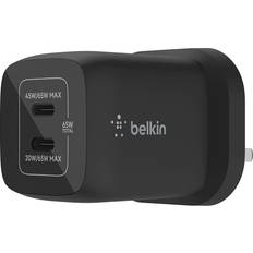 Belkin BoostCharge Pro 65W Dual USB-C Wall Charger Black