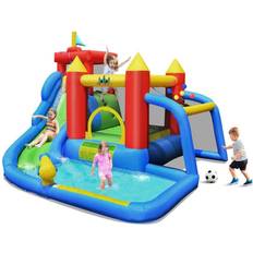 Costway Inflatable Bouncer Water Slide Bounce House Splash Pool without Blower