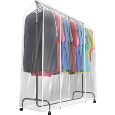 Casters Clothing Storage Sorbus Garment Rack Cover for Portable Closet Wardrobe 182.9x165.1cm