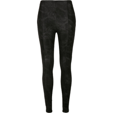 Urban Classics Women's Washed Faux Leather Trousers - Black