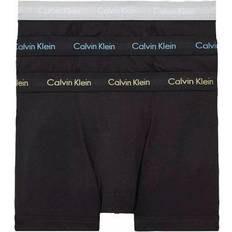 Calvin Klein Cotton Stretch Trunks 3-pack - Black/Ocean Storm