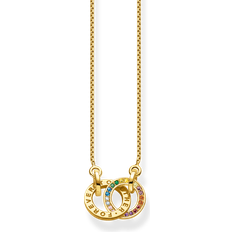 Grey - Women Necklaces Thomas Sabo Intertwined Rainbow Necklace, Gold, Women