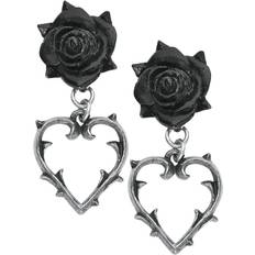 Alchemy Gothic Wounded Love Pewter Stud Earrings