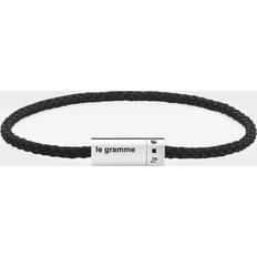Le Gramme Nato black cable bracelet 7g