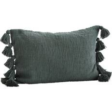 Madam Stoltz With Tassels Cushion Cover Blue (60x40)