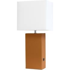 Lalia Home Lexington Tan/White Table Lamp 53.3cm