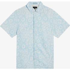 Ted Baker Tops Ted Baker Flaisby Regular Fit Linen-Blend Woven Shirt