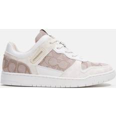 Coach Shoes Coach C201 Basket Logo-Jacquard and Leather Trainers