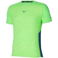 Mizuno Aero Running Shirts Men Green