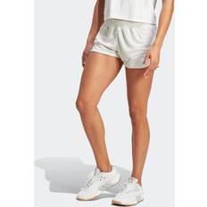 Adidas Pacer 3-Stripes Knit Shorts Orbit Grey White