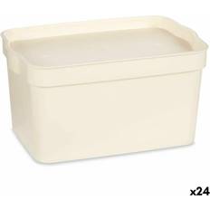 Kipit Aufbewahrungsbox Creme Kunststoff 2,3 L 13,5 24 Stück Staukasten
