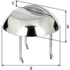 Auflaufstütze Alu-Guss roh anschr. Betonanker 65mm