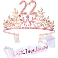 Birthdays Sashes 22nd birthday gifts for girls, 22nd birthday tiara and sash, 22 fabulous sash an