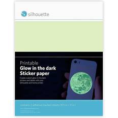 Silhouette printable media glow the dark sticker paper