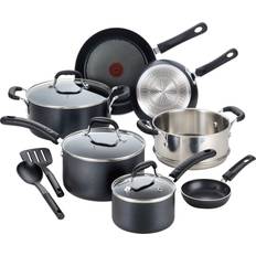 T-fal C515SC Professional Nonstick Thermo-Spot Indicator Cookware Set with lid