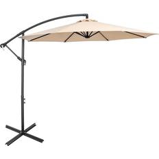 Costway 10 FT Patio Offset Umbrella w/8 Ribs Cross