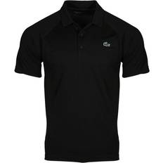 Lacoste Men's SPORT Breathable Abrasion-Resistant Interlock Polo Shirt - Black