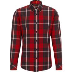 Rickert shirt Hugo Boss Hugo Rickert Chequered Shirt Red