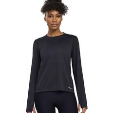 Saucony Stopwatch Long Sleeve Black Women's Clothing Black