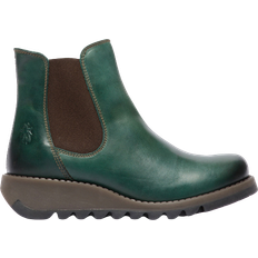 Green - Women Chelsea Boots Fly London Salv - Petrol