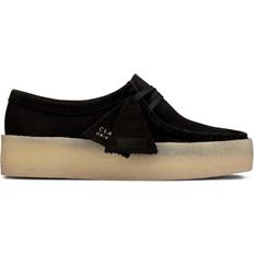 Laced Moccasins Clarks Wallabee Cup - Black Nubuck