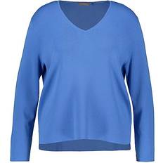 Samoon V-Neck Sweater - Blue Bonnet