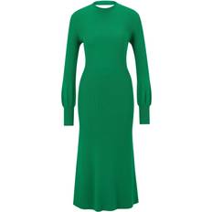 Hugo Boss Women Dresses HUGO BOSS Strickkleid SLOPENNY grün
