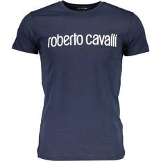 Roberto Cavalli logo navy blue t-shirt