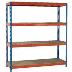 Orange Book Shelves VFM Orange/Zinc Heavy Book Shelf
