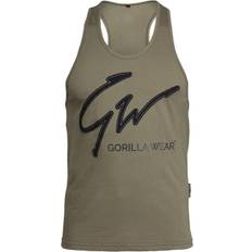 Gorilla Wear Evansville Tank Top Bodybuilding und Fitness Bekleidung für Herren, grün