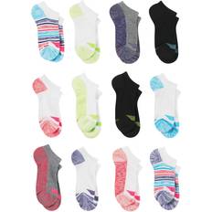 Hanes Girl's No Show Socks 12 pack - Multicolour