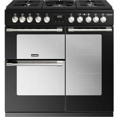 Stoves 90cm - Dual Fuel Ovens Cookers Stoves Sterling Deluxe ST DX D900DF Black