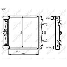 NRF Kühler, Motorkühlung 59131