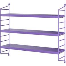 Shelves Wall Shelves String Pocket Purple Wall Shelf 60cm