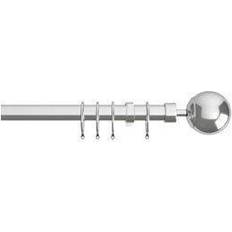 Curtain Accessories 120cm 210cm, Chrome Finesse Extendable