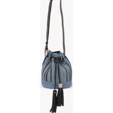 See by Chloé Bucket Bags See by Chloé Vicki small bucket bag Blue OneSize 100% Cotton, Bovine leather