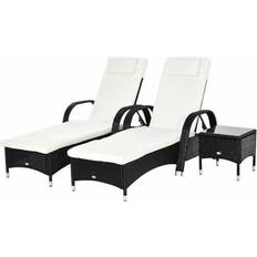 Sunbathing Sun Beds Garden & Outdoor Furniture OutSunny Alfresco 2-pack