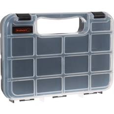 Stalwart Tool Boxes Gray 14-Bin Locking Portable Storage Case