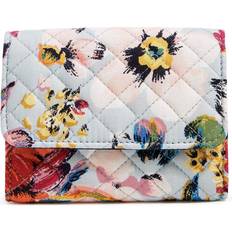 Cotton Wallets Vera Bradley Women Recycled Cotton RFID Compact Wallet Air Floral