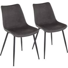 Lumisource DC-DRNG BK+GY2 Durango Kitchen Chair 2