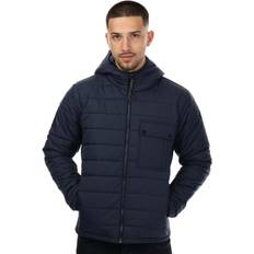 Pretty Green Mens Donlan Quilted Nylon Jacket in Navy