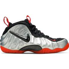 Nike Air Foamposite Pro - Metallic Silver/Black/BrightCrimson