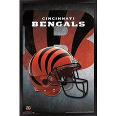 Trends International Cincinnati Bengals 24.25'' x 35.75'' Framed Team Helmet Poster