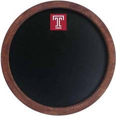 The Fan-Brand Temple Owls 20.25'' Round Chalkboard Barrel Top Sign Wall Decor