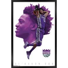 Trends International De Aaron Fox Sacramento Kings x Player Action Framed Poster